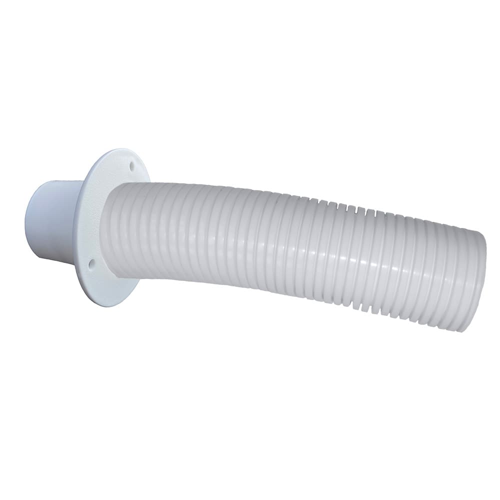 Trident Marine Stern Flex Hose TFK-4W 4' White w/Transom Flange