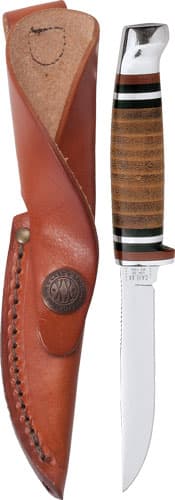 Case Leather Mini Finn Hunter 00379 Tru-Sharp Stainless Fixed Blade Knife