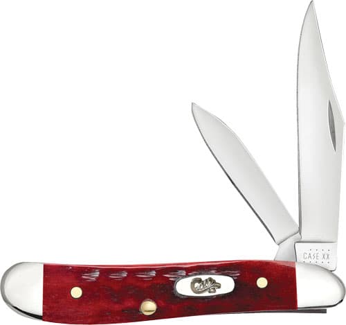 Case Pocket Worn Old Red Bone Peanut Knife 00781 Tru-Sharp Stainless