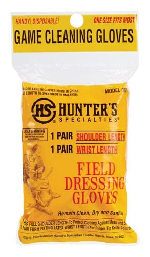 Hunters Specialties Field Dressing Gloves HS-01071 Shoulder & Wrist Length