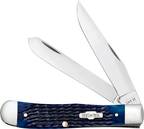 Case Blue Bone Rogers Corn Cob Jig Trapper Knife 02800 Clip & Spey Blades