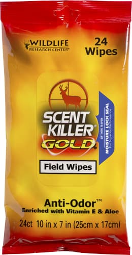 Wildlife Research Center Scent Killer Gold Field Wipes 1295 24 Pack