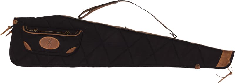 Browning Lona Canvas Scoped Rifle Case 1413889948 48 in Black/Brown Trim