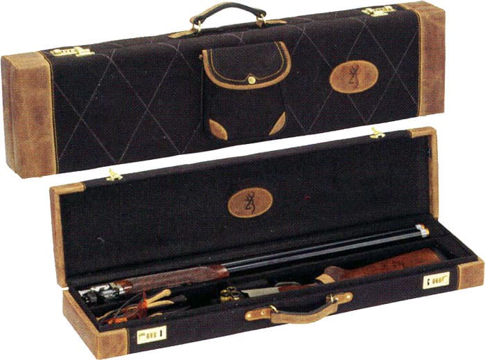Browning Lona Canvas Leather Shotgun Case 1423889912 Black/Brown