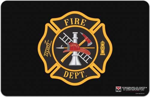 TekMat Firemans Shield Gun Cleaning Armorers Bench Mat 17FIRE 11x17 In