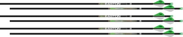 Easton Axis 4mm Long Range 400 Spine Fletched Carbon Arrows 230124 6 Pack