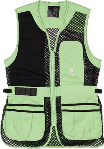 Browning Trapper Creek Mesh Shooting Vest 3050694404 Women's XL Neo Mint
