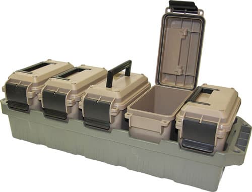 MTM Case-Gard 5-Can Ammo Crate Mini AC5C Dark Earth/Army Green
