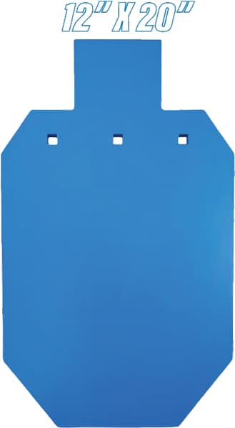 Bash Target Supply AR500 Silhouette Gong 932 12x20 2/3 Size Steel Target