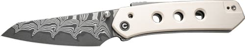 CIVIVI Vision FG Folding Knife C22036-DS1 Ivory G10 Damascus Blade