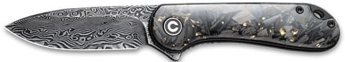 CIVIVI Elementum Folding Knife C907C-DS1 Damascus Steel Carbon Fiber Handle