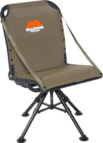 Millennium G-400 Ground Blind Chair G400-00 Adjustable 4-Leg 360 Swivel