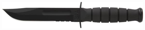 Ka-Bar Short Ka-Bar Fixed Blade Knife 1259 5.25 in Serrated Edge