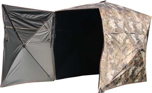 Muddy The Garage Ground Blind MUD-GRGBLND 3-Person Hub Blind Camo