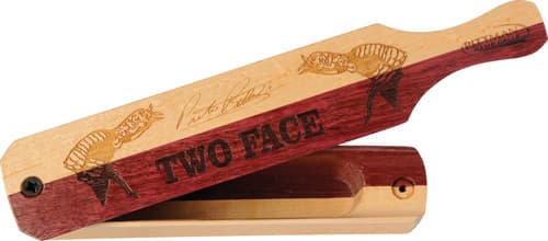 Pittman Game Calls Two Face Box Turkey Call P401 Maple Purpleheart Wood