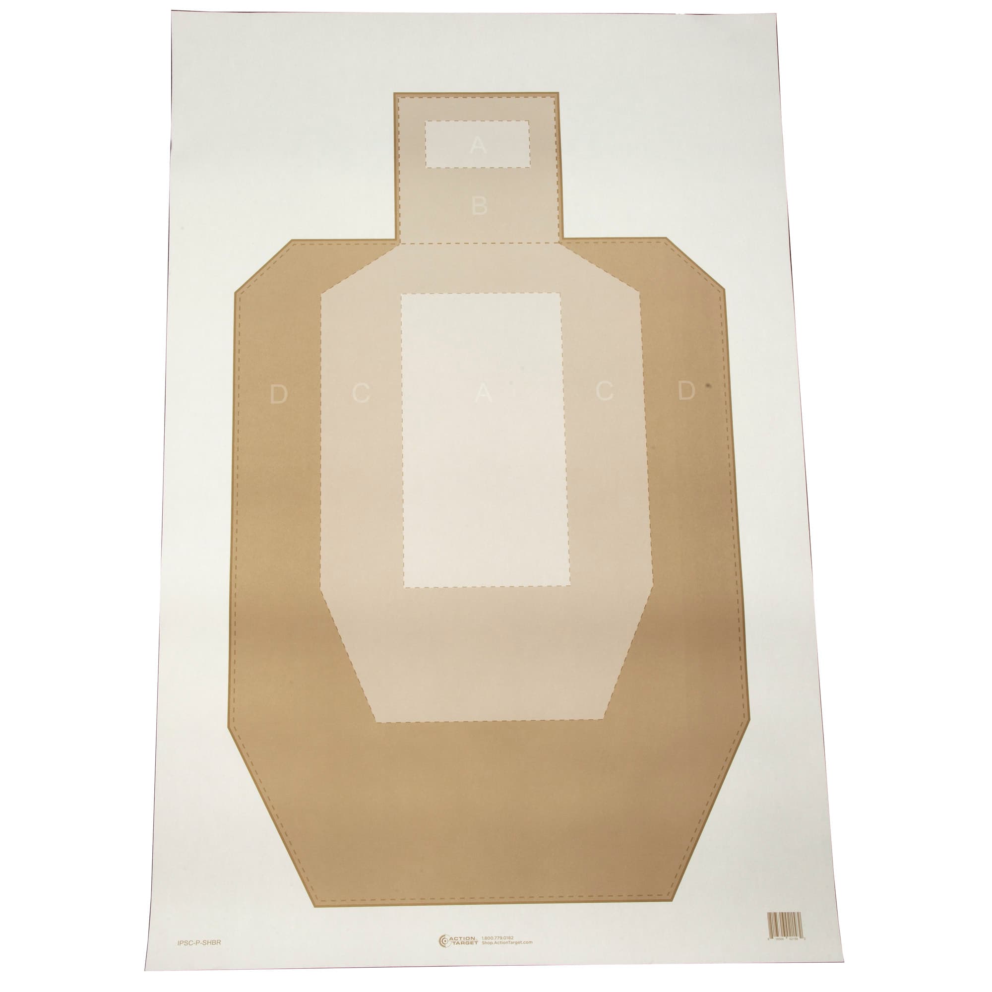 Action Target IPSC/USPSA Paper Target IPSC-P SHBR-100 100 Pack