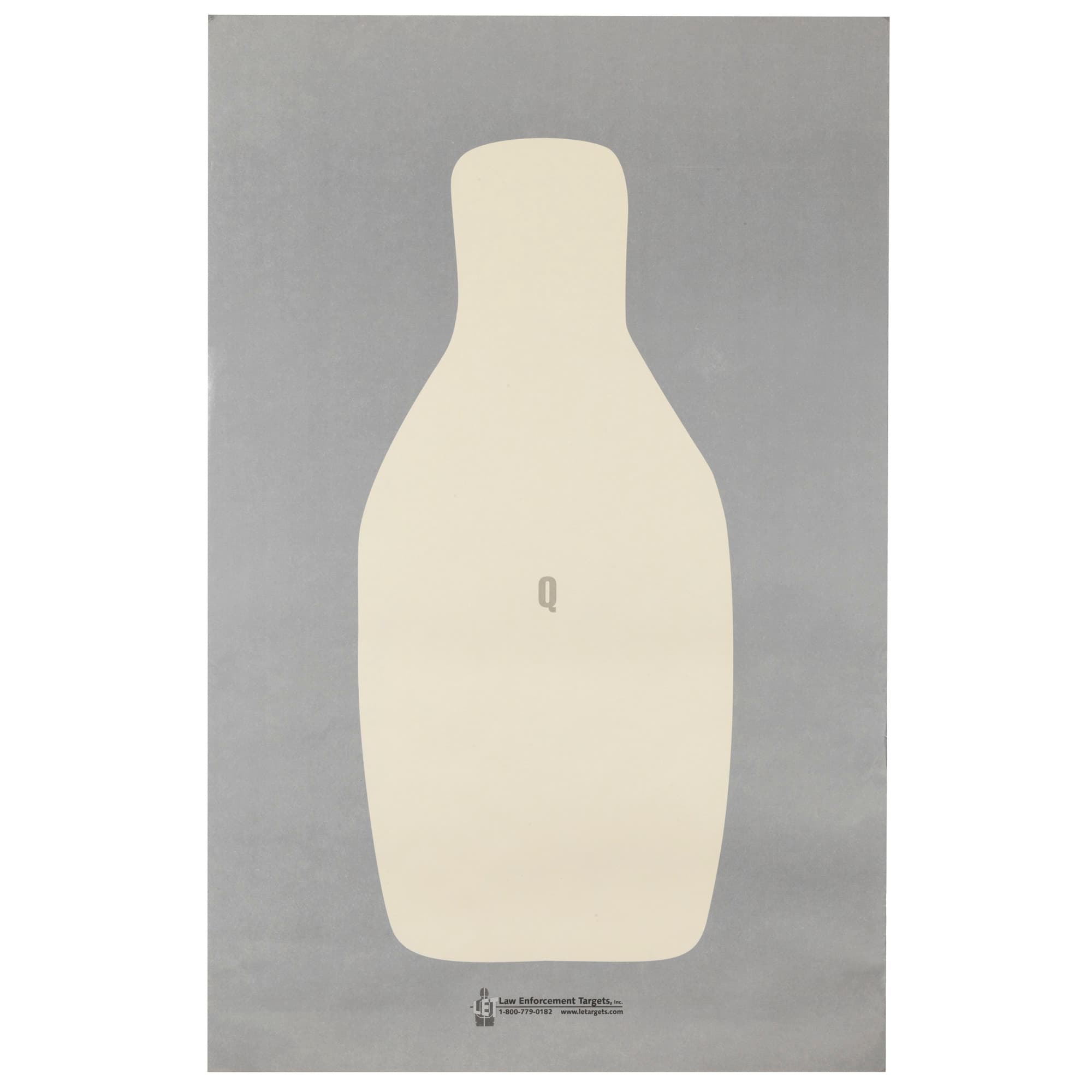 Action Target FBI/DEA Q Center Mass Target Q-T-100 100 Pack