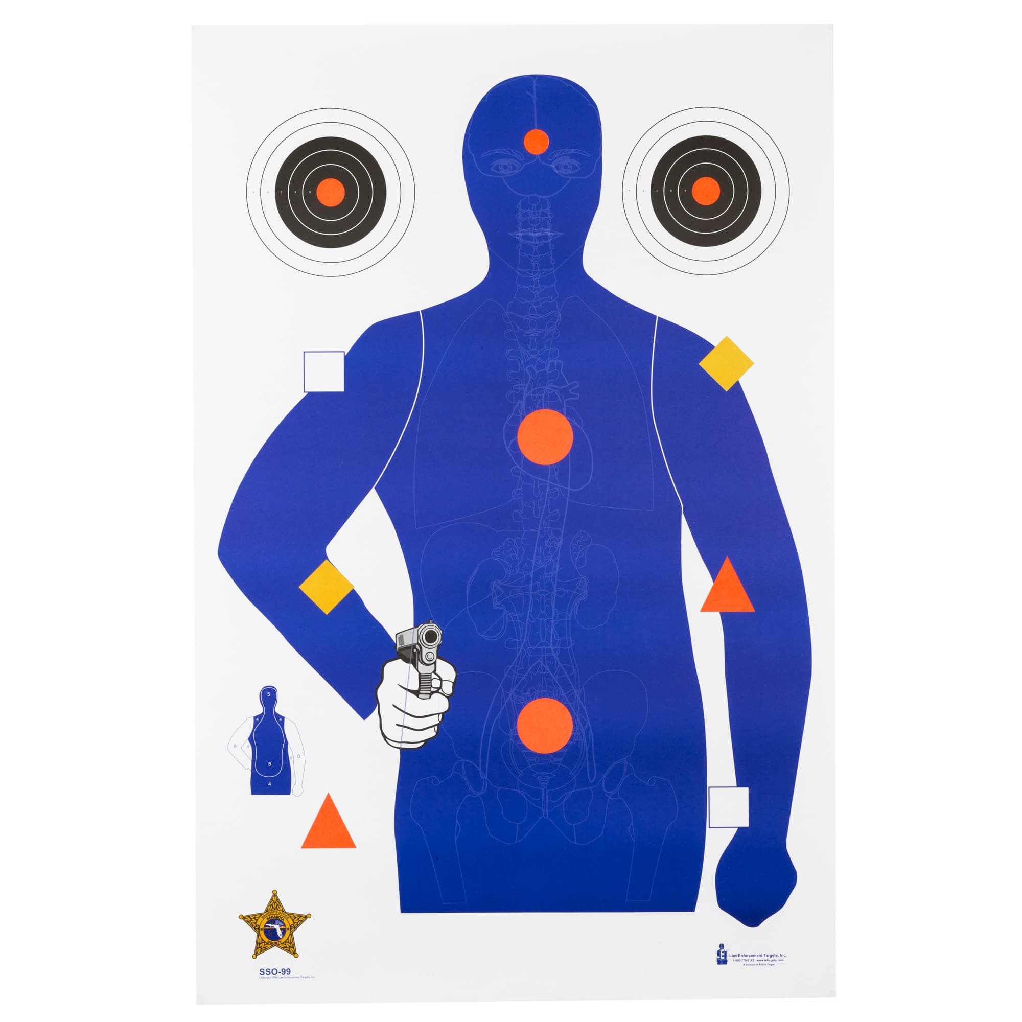 Action Target SSO-99 Sheriff's Office Sarasota Co. Target SSO-99-100 100 Pack