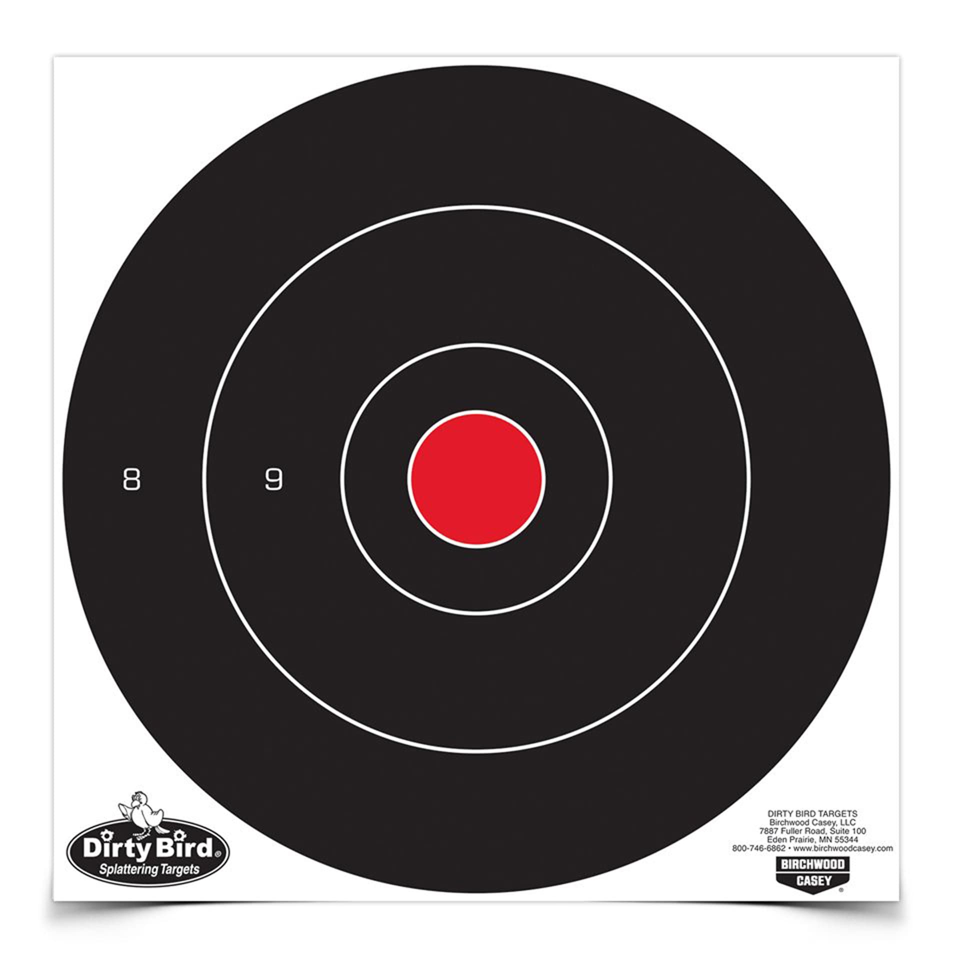 Birchwood Casey Dirty Bird BC-35012 12-Inch Bullseye Target 12 Pack