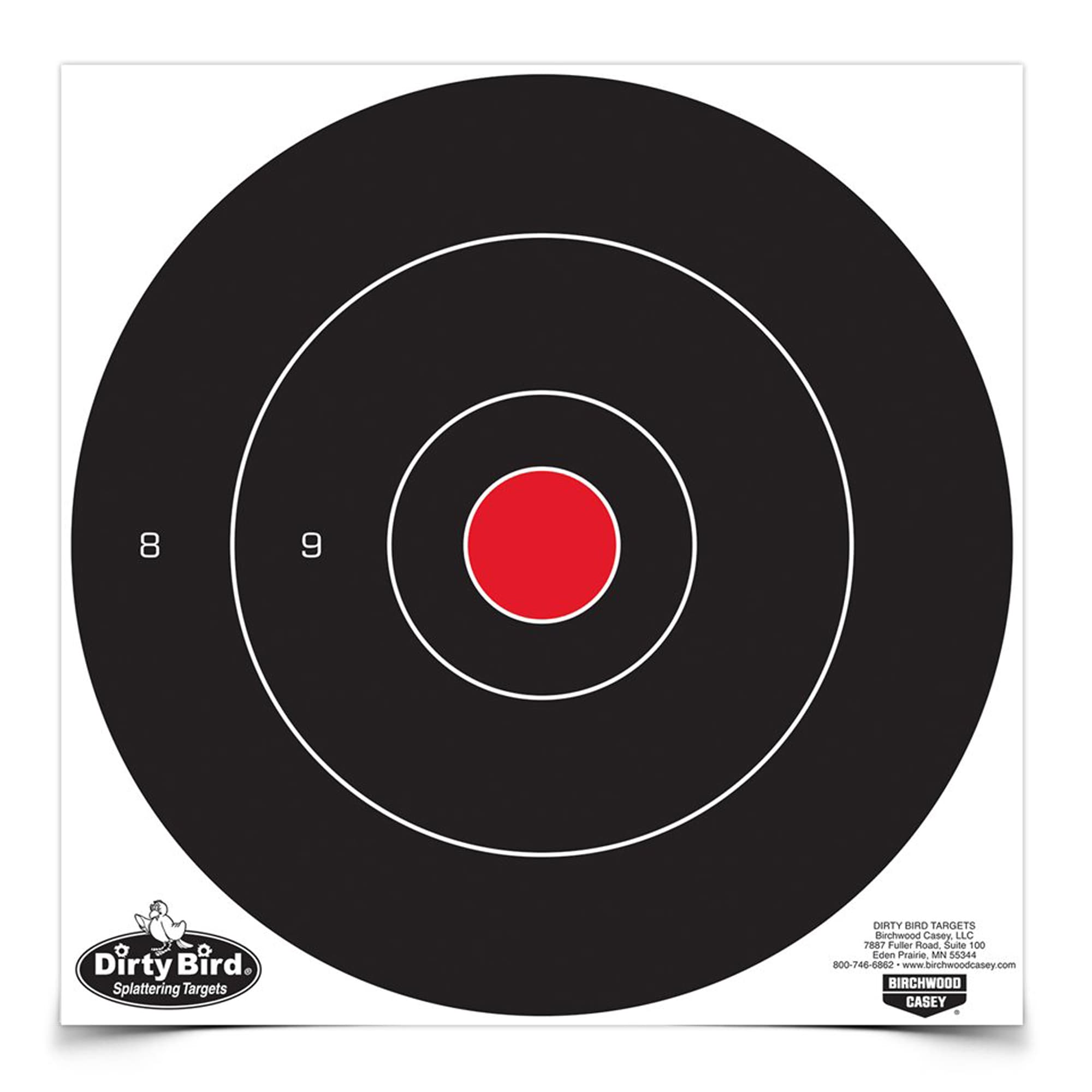 Birchwood Casey Dirty Bird BC-35012 12-Inch Bullseye Target 12 Pack