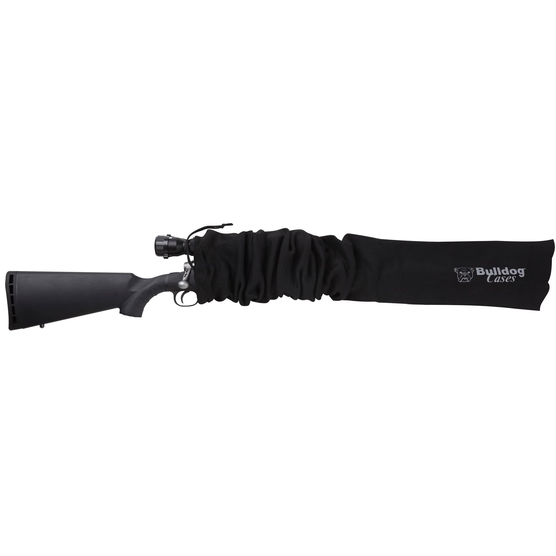 Bulldog Oversized Scoped Rifle Gun Sock BD152 52x6 in Black Moisture Resistant