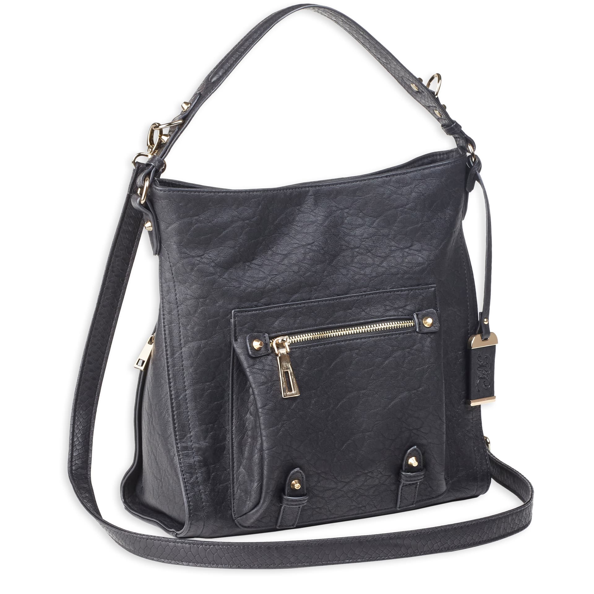 Bulldog Cases Hobo Anna Purse BDP-053 Black Leather Concealed Carry Holster