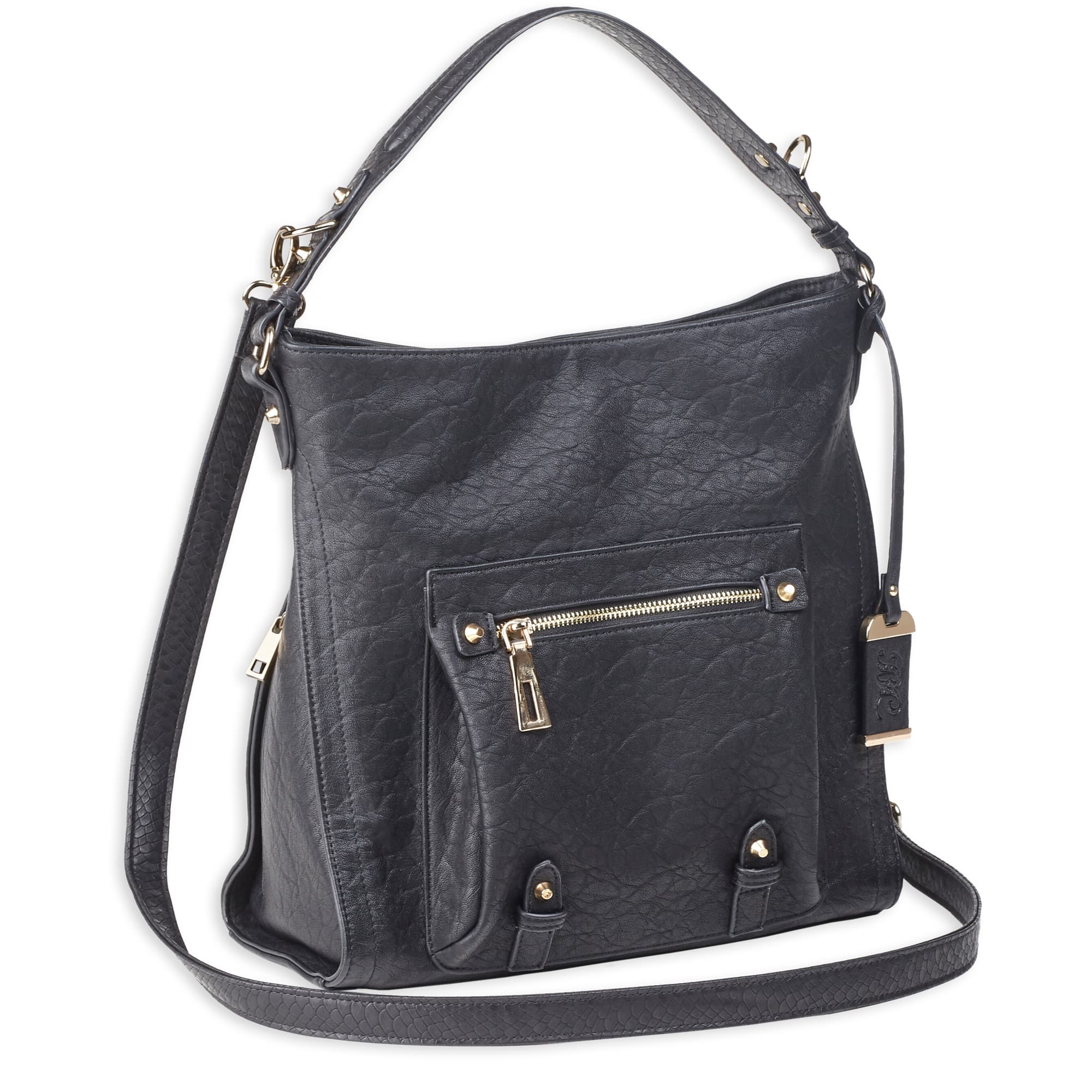 Bulldog Cases Hobo Anna Purse BDP-053 Black Leather Concealed Carry Holster