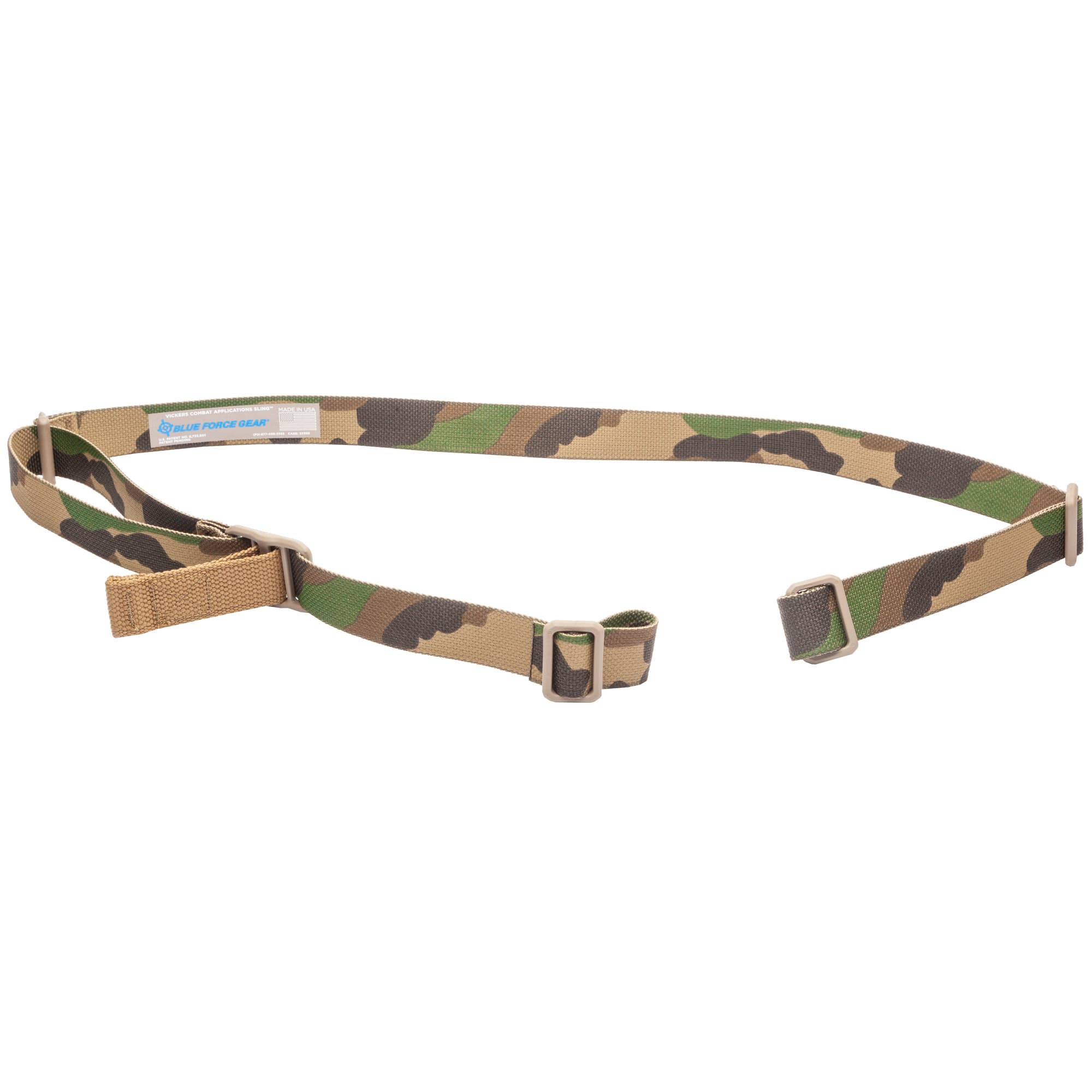 Blue Force Gear Vickers 2-Point Combat Sling VCAS-125-OA-WC Woodland Camo