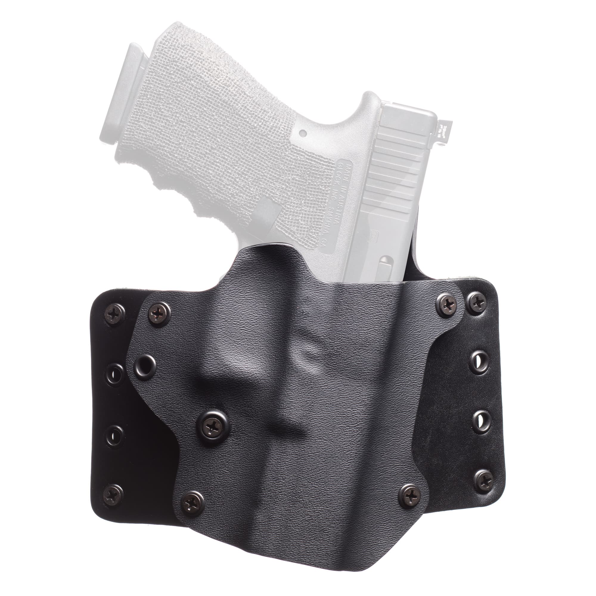 BlackPoint Tactical Leather Wing OWB Holster 100080 For Glock 17 RH Black