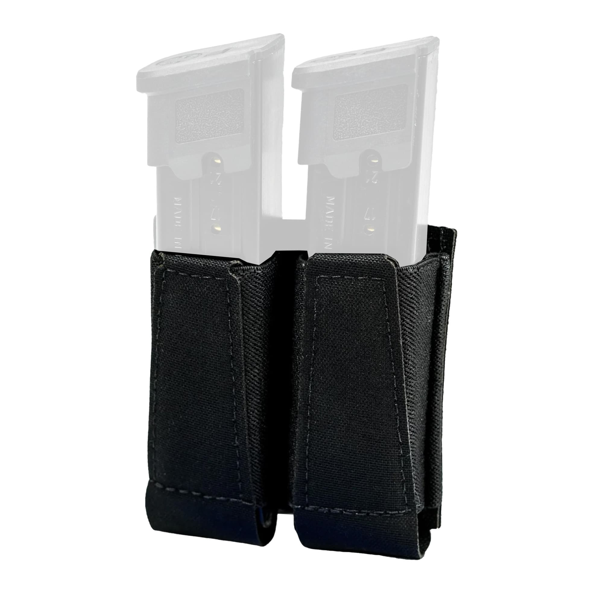 GBRS Group Double Pistol Magazine Pouch GEAR-DPMP-BR-BLK Bungee Retention