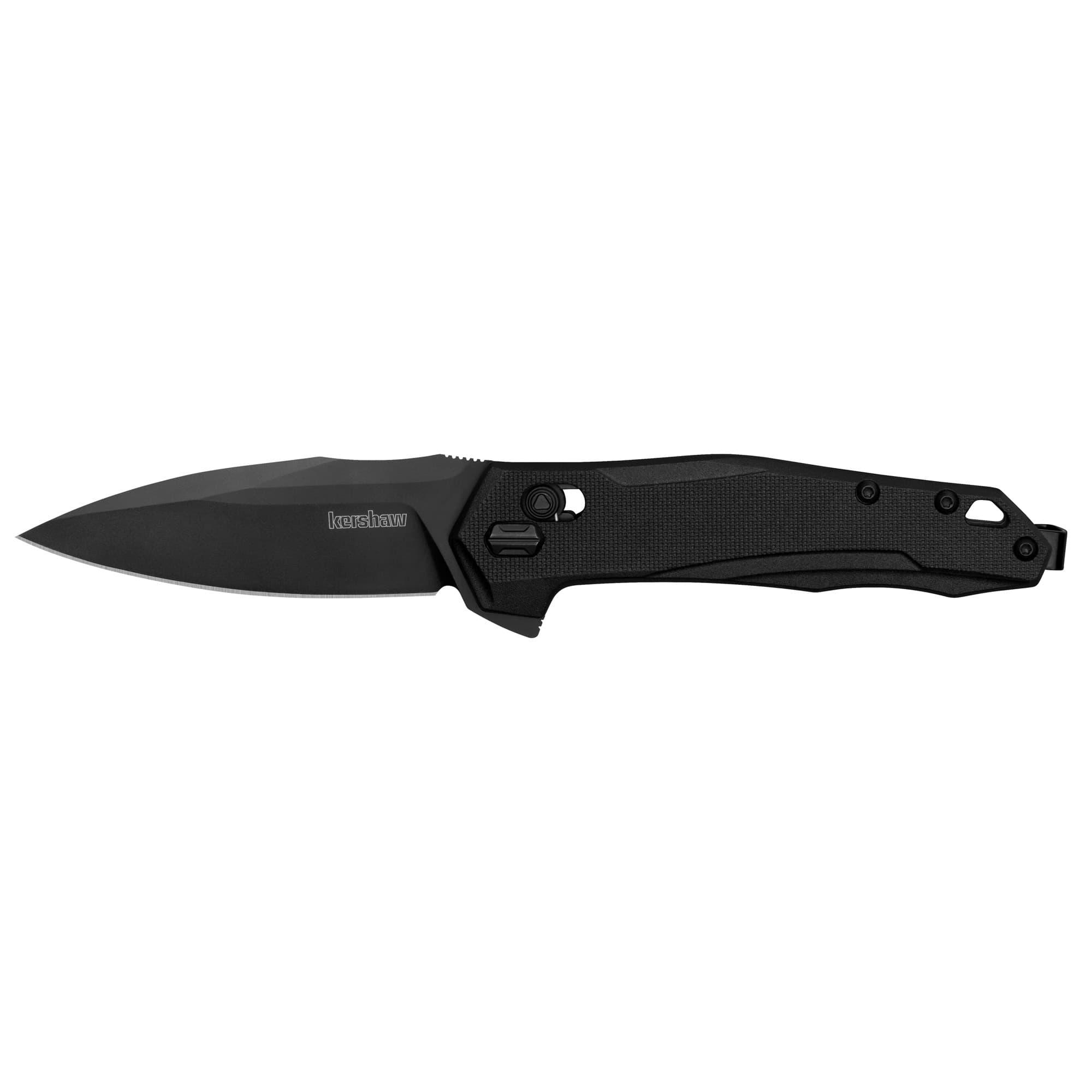Kershaw Monitor Folding Knife 2041 3in D2 Black Oxide Blade