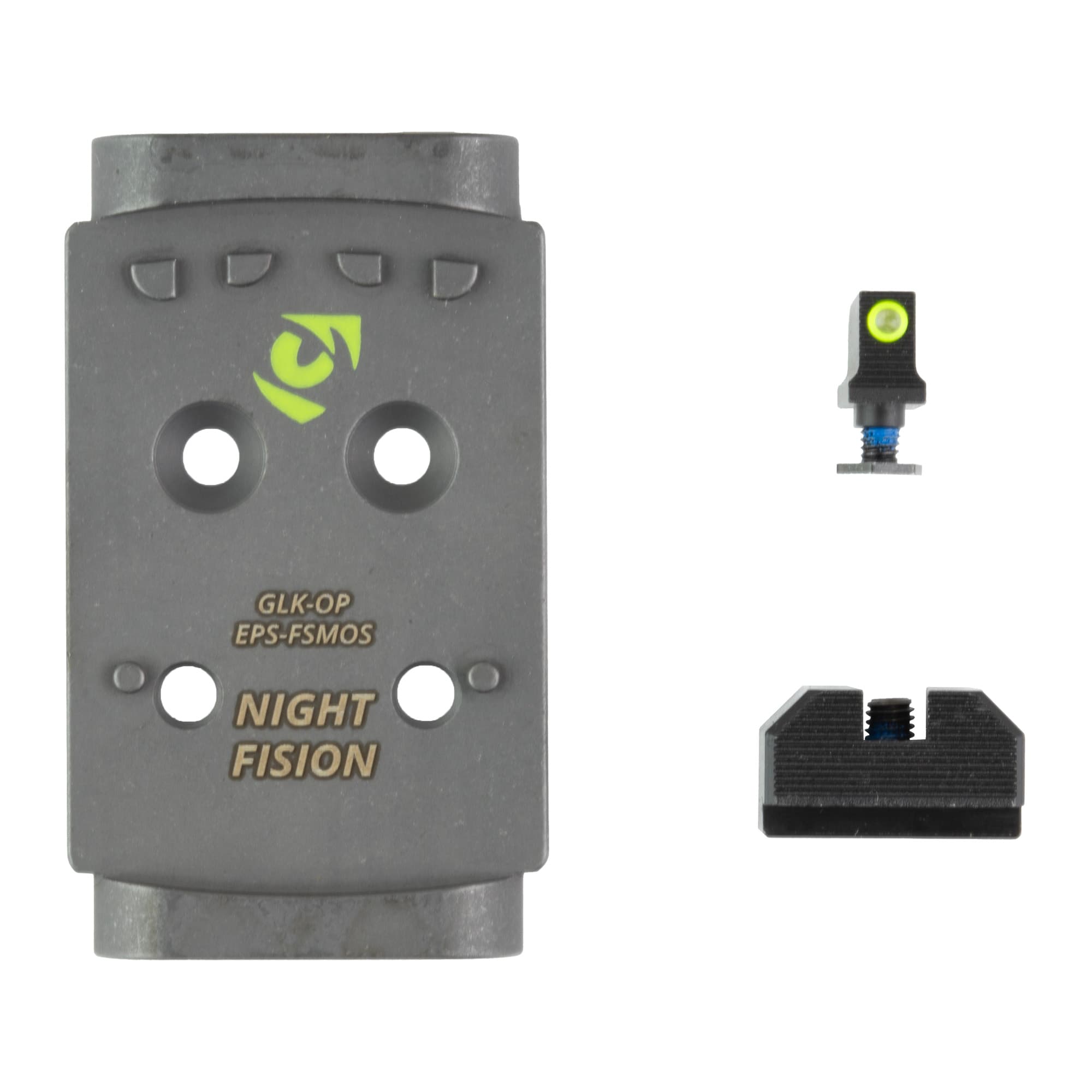 Night Fision Glock MOS Optic Plate & Sight GLK-OPBS-EPS-MOS-YGZX Holosun EPS