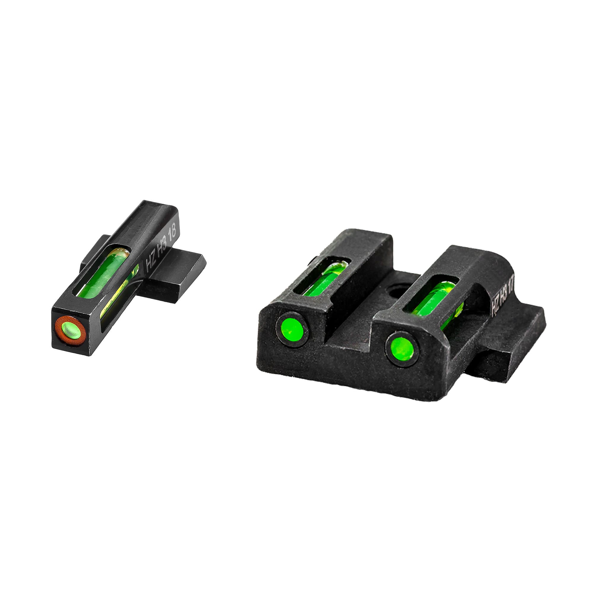HiViz LiteWave H3 MPSN521 Night Sight Set for S&W M&P Shield Green Fiber Optic