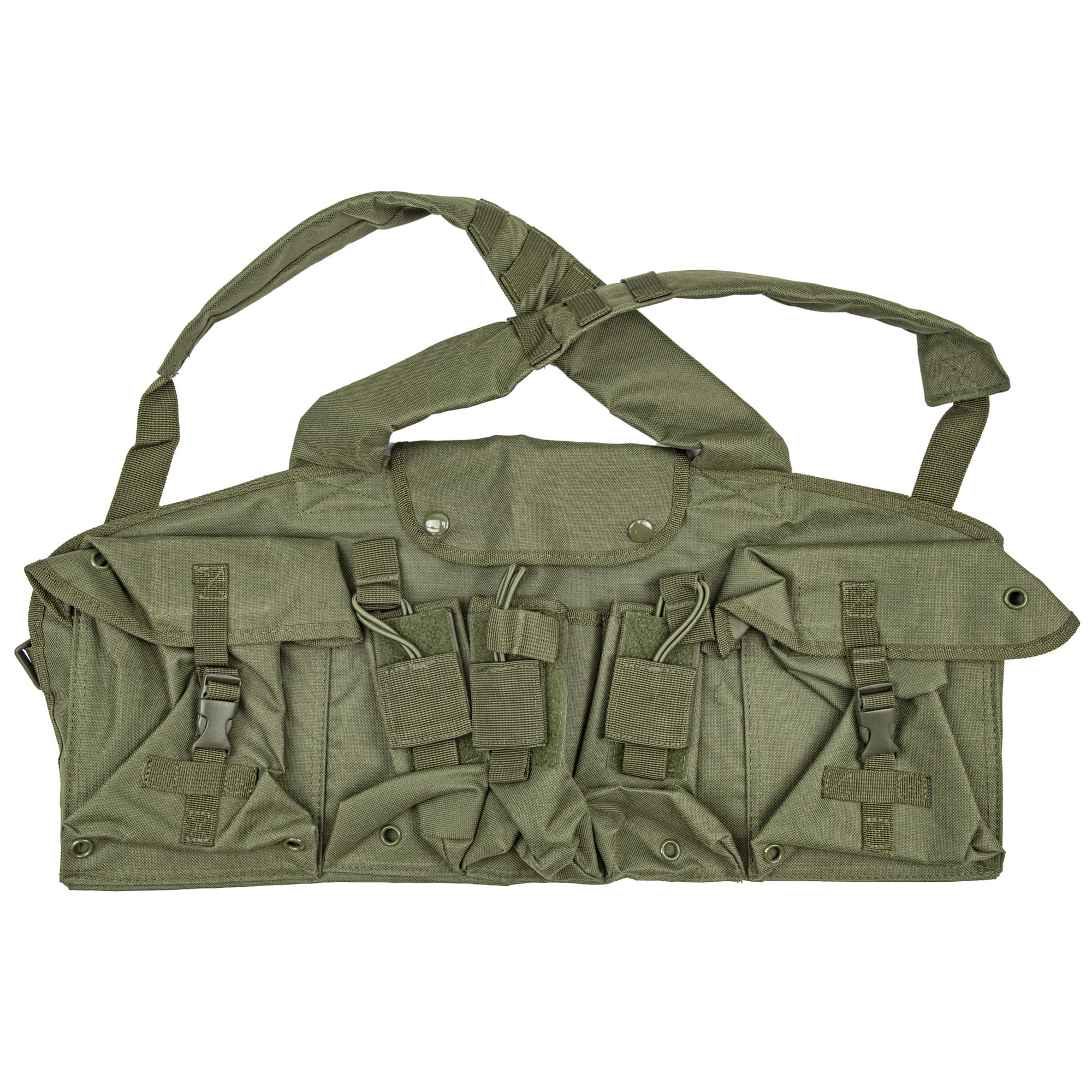 NcSTAR VISM Tactical AK Chest Rig CVAKCR2921G Green Nylon 6-Mag Carrier