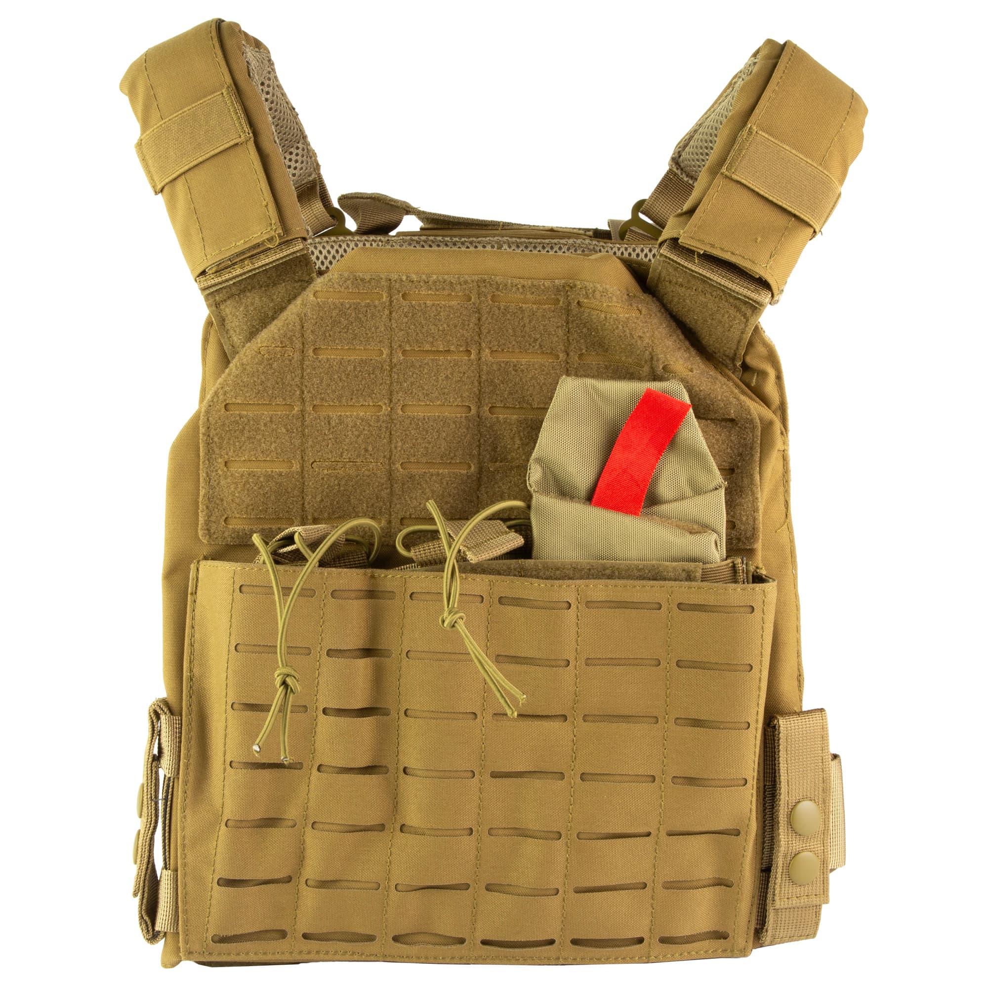 NcSTAR Laser Cut Plate Carrier CVLCPC3050T Tan Med-2XL 10x12 Plates