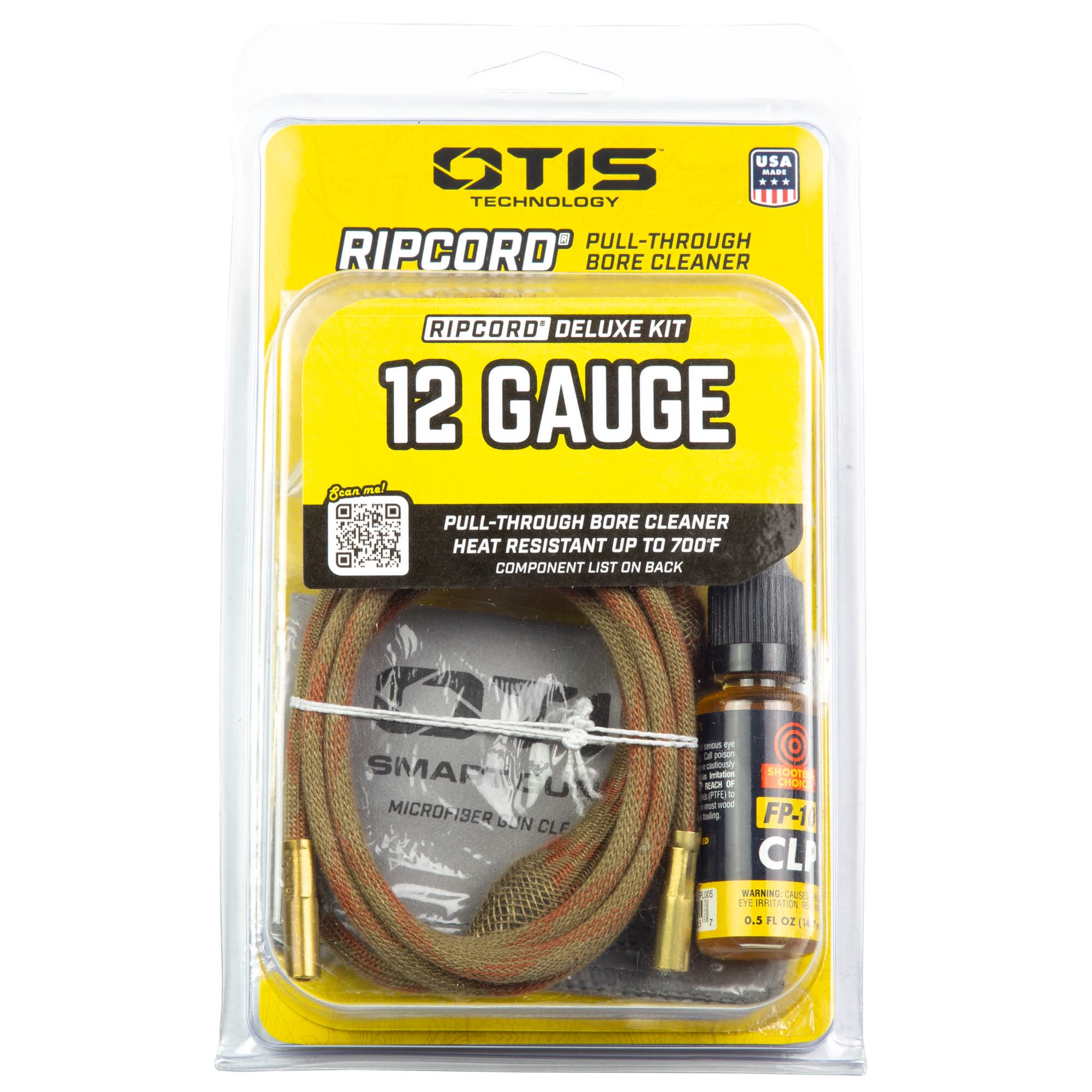 Otis Technology Ripcord Deluxe 12 Gauge Bore Cleaning Kit FG-RCD-512