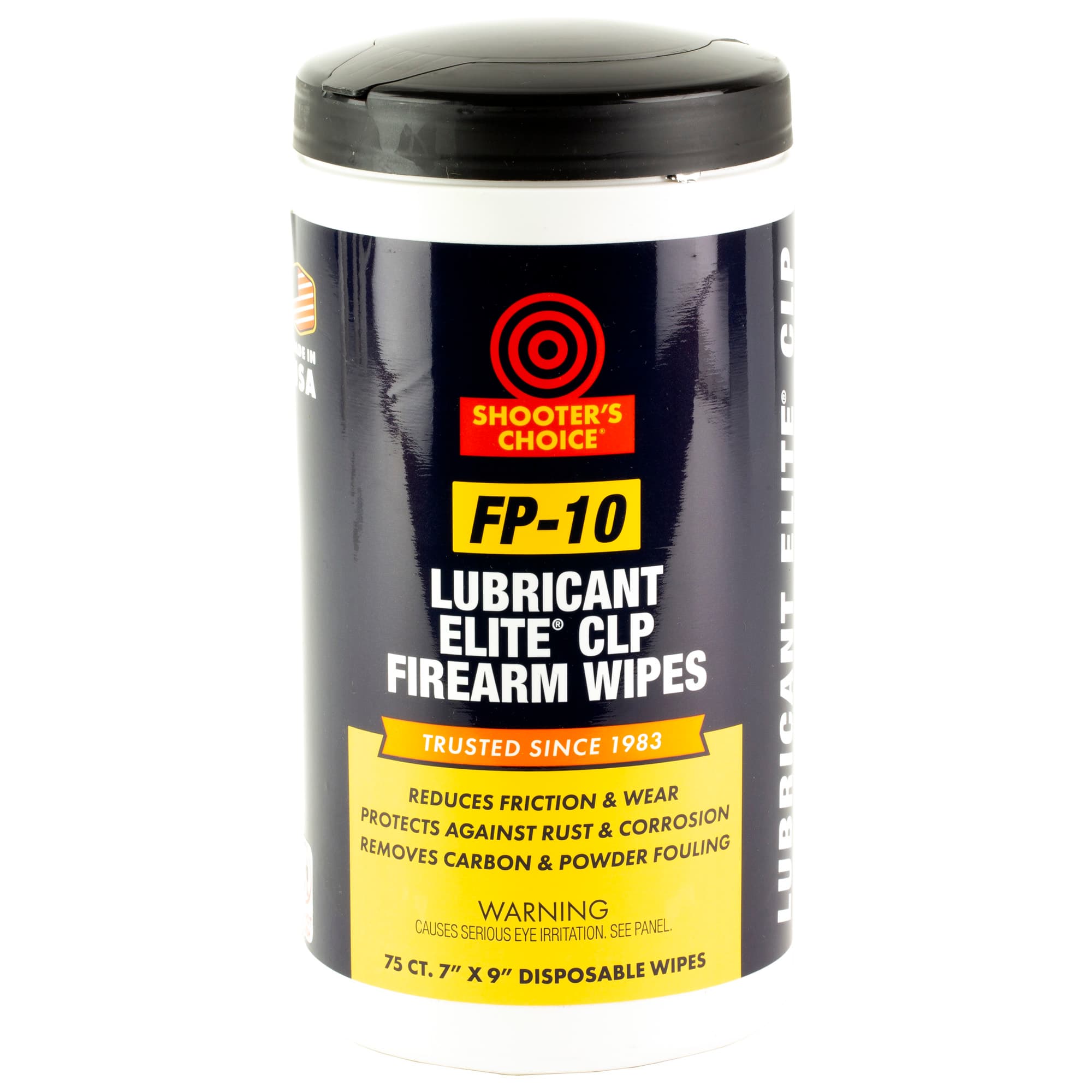Shooter's Choice FP-10 Lubricant Elite CLP Wipes SHF-75C-FP10 75 Count