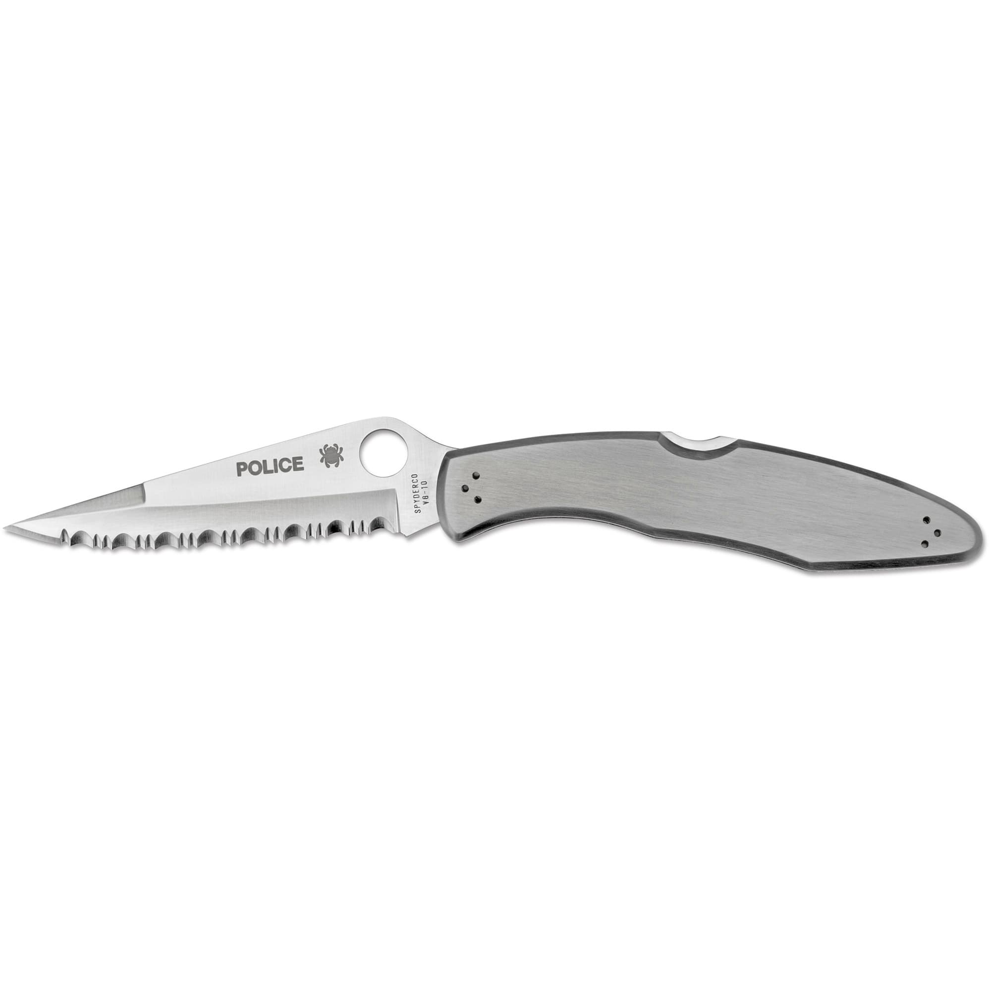 Spyderco Police Model C07S Fully Serrated SpyderEdge VG-10 Stainless Knife