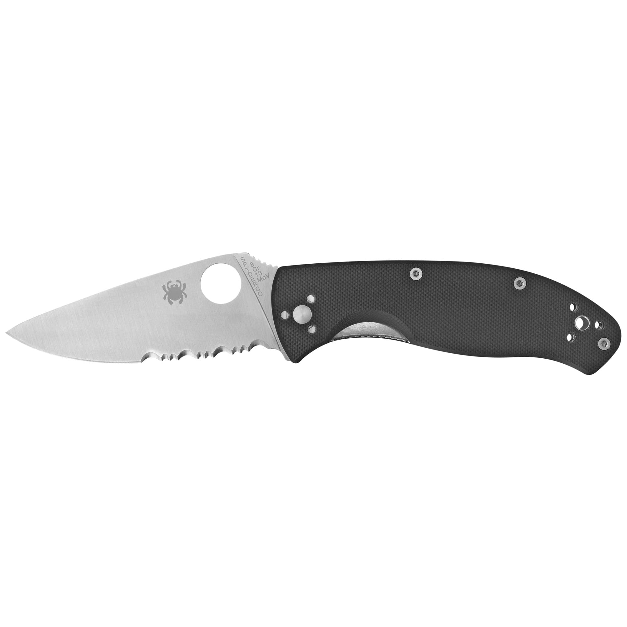 Spyderco Tenacious Folding Knife C122GPS G-10 Combo Edge Blade