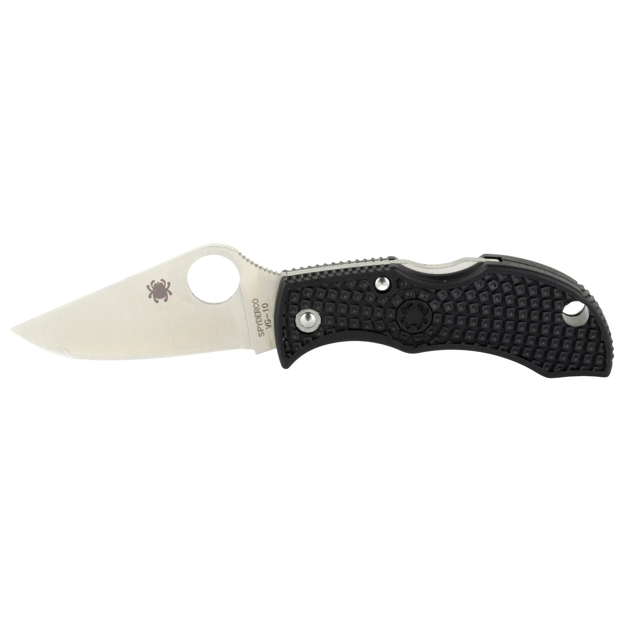 Spyderco Manbug MBKP Folding Pocket Knife VG-10 Steel Black FRN Handle