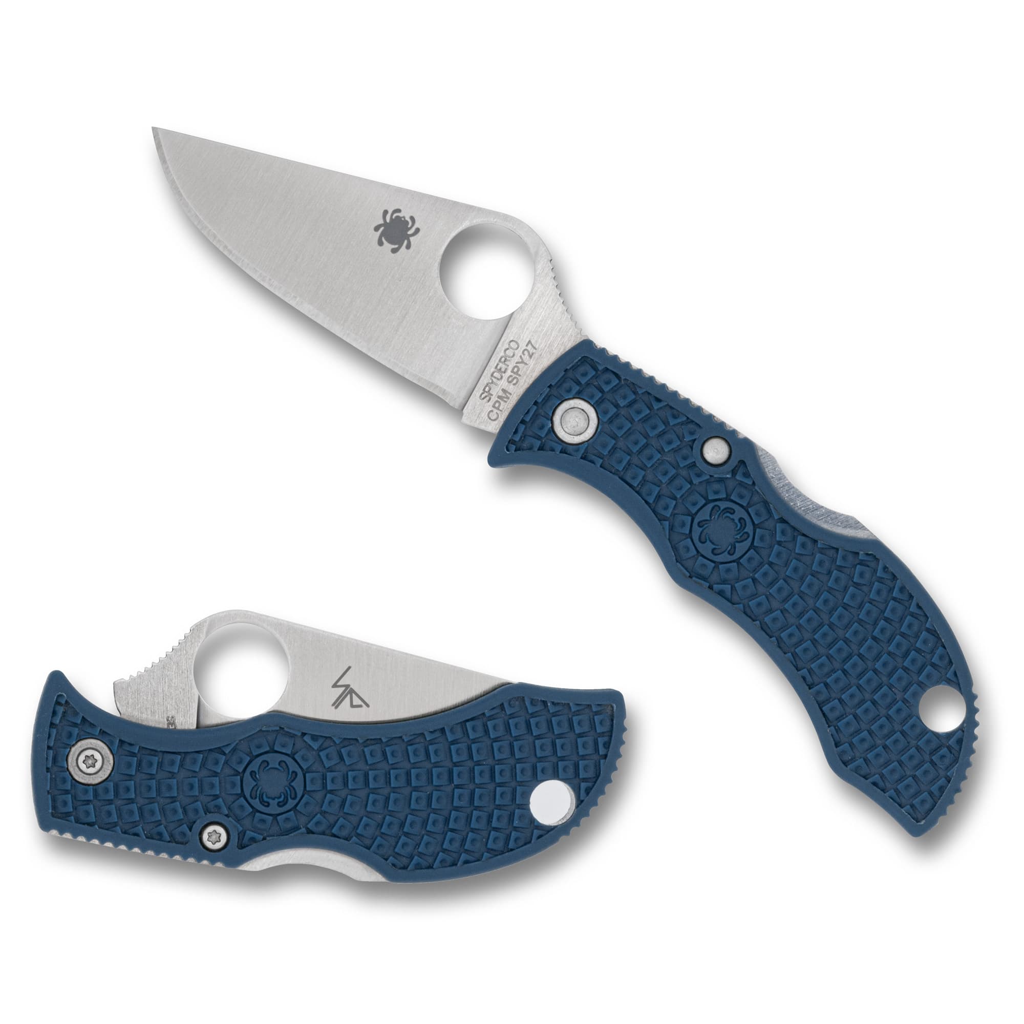 Spyderco Manbug MPCBL Folding Knife Cobalt Blue CPM SPY27