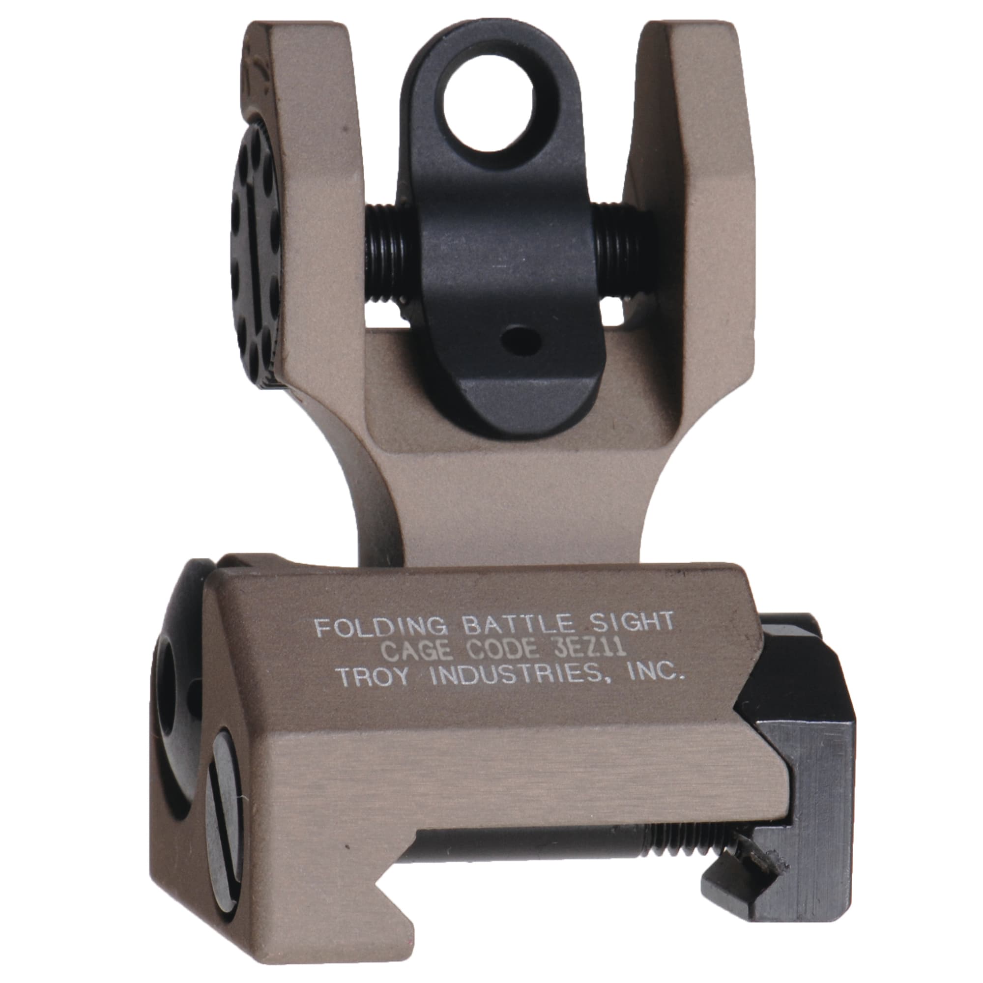 TROY Industries Rear Folding BattleSight SSIG-FBS-R0FT-00 Flat Dark Earth
