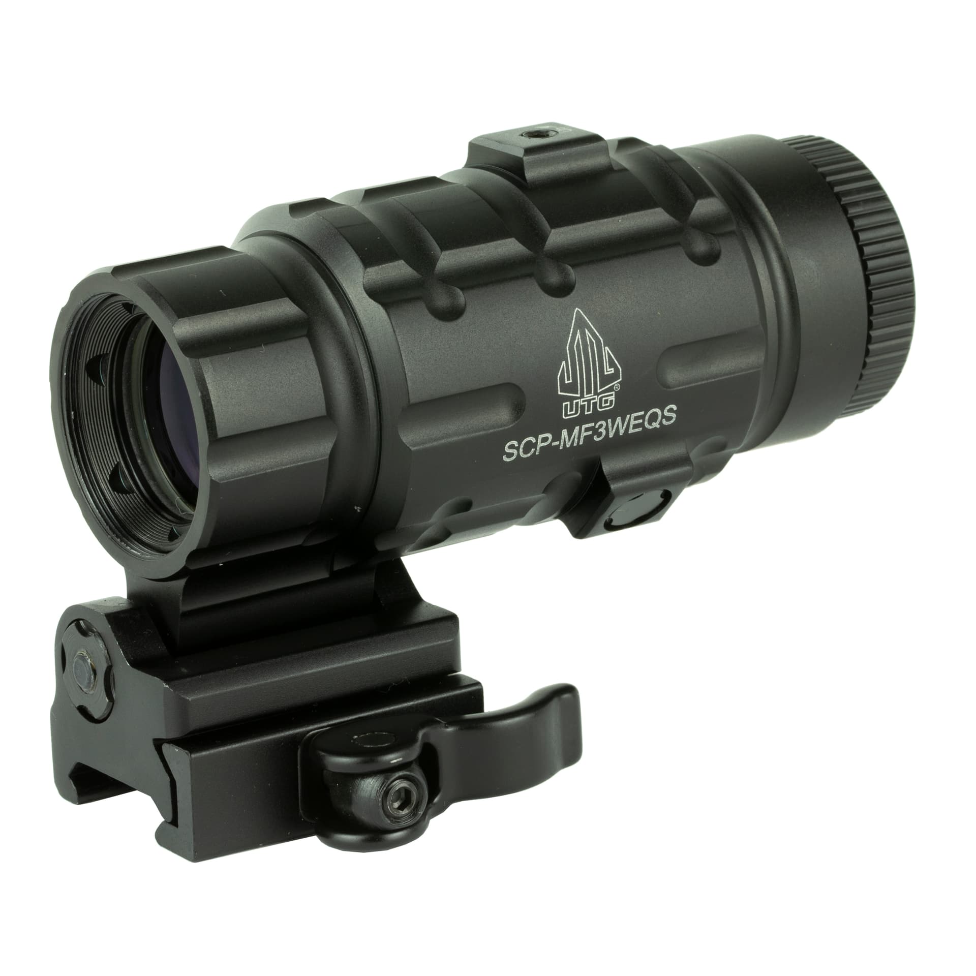 UTG 3X Magnifier SCP-MF3WEQS Flip-to-Side QD Mount Black