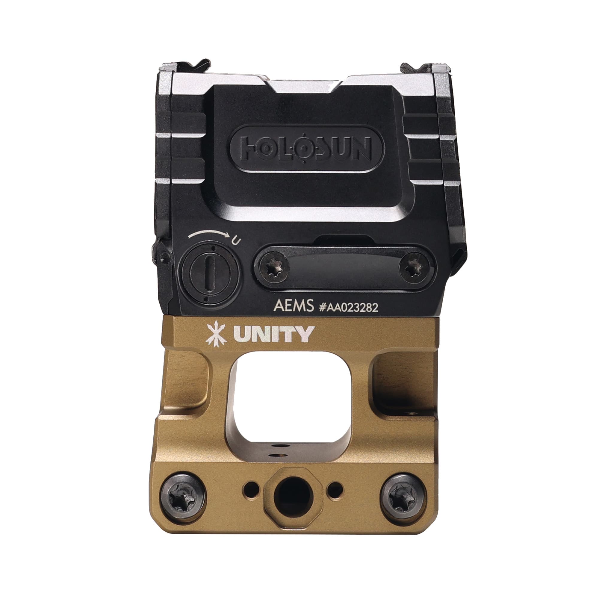 Unity Tactical FAST AEMS Mount FST-AEMF FDE Picatinny Riser for Holosun AEMS