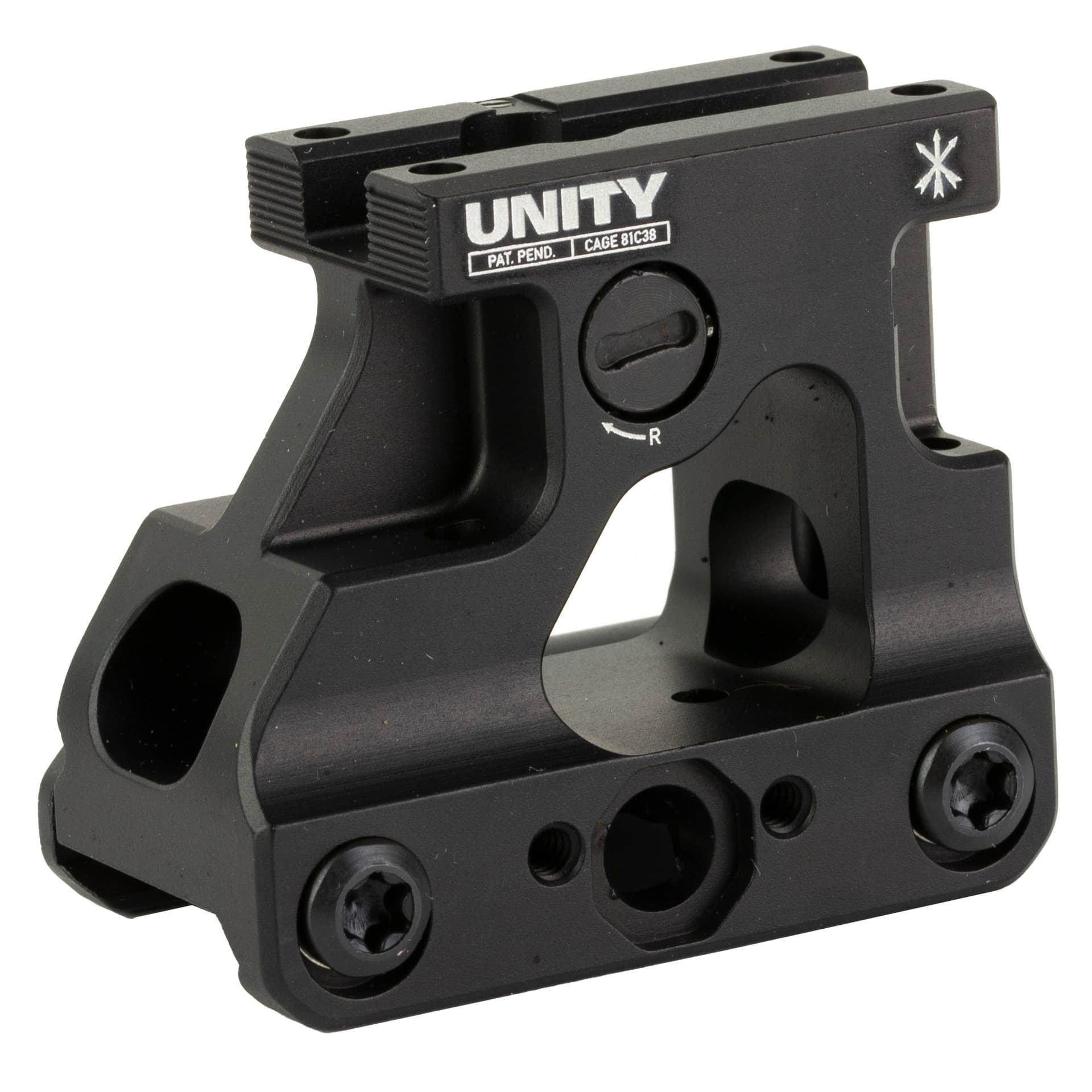 Unity Tactical FAST MRO Optic Mount FST-MROB For Trijicon MRO Black