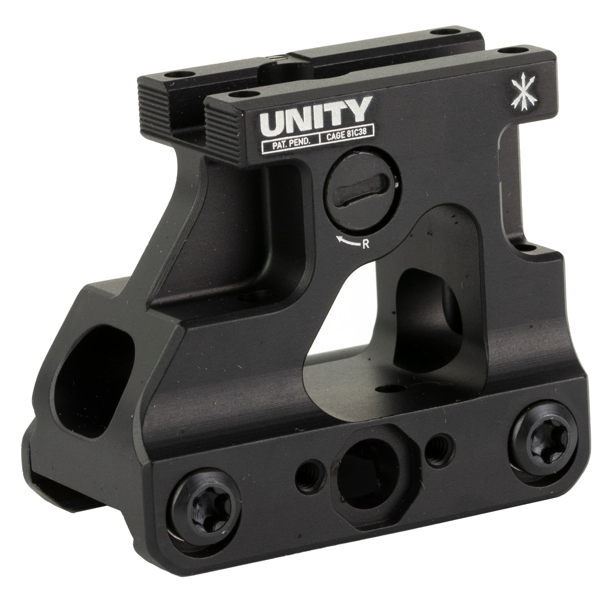 Unity Tactical FAST MRO Optic Mount FST-MROB For Trijicon MRO Black