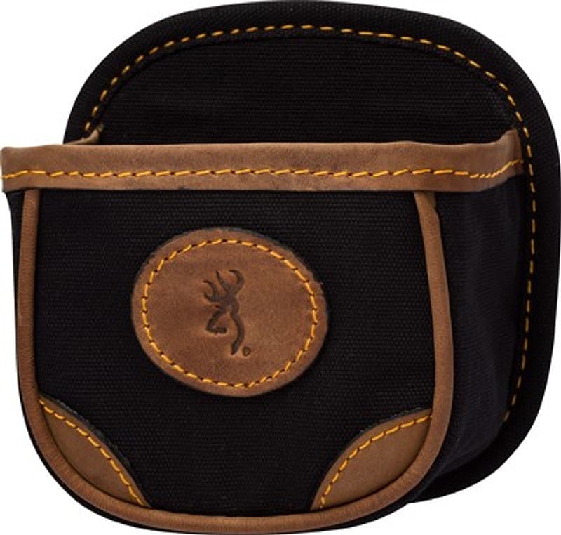 Browning Lona Shell Box Carrier 121388994 Black Canvas Leather