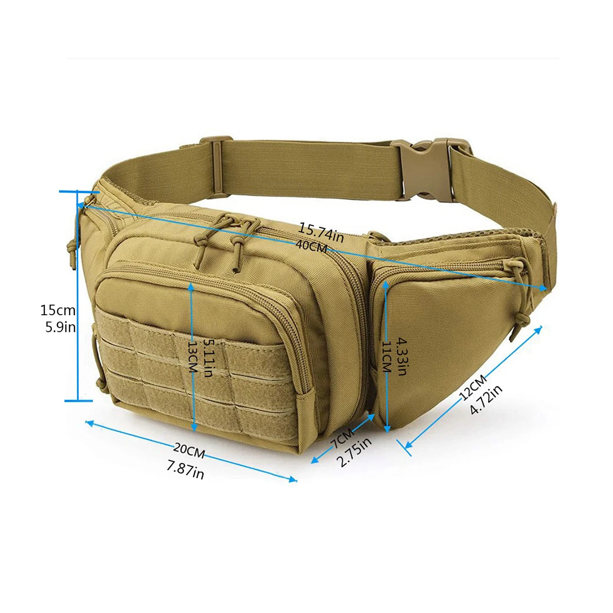 Tactical Military Waist Fanny Pack-The Prep Bible