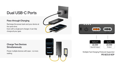 Nitecore NB10000 Gen4 USB-C Ultralight 10000mAh Power Bank