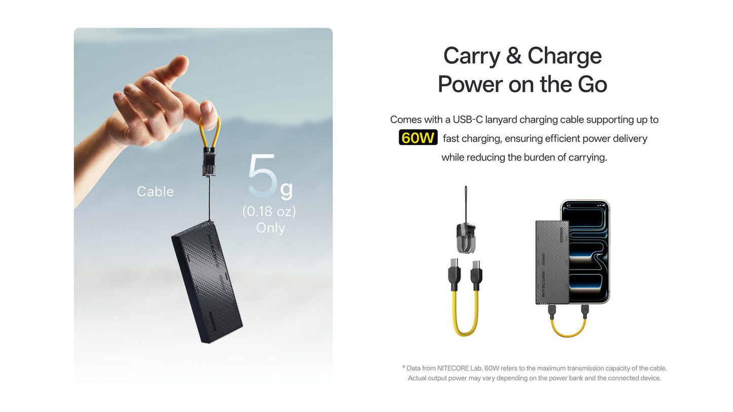 Nitecore NB10000 Gen4 USB-C Ultralight 10000mAh Power Bank